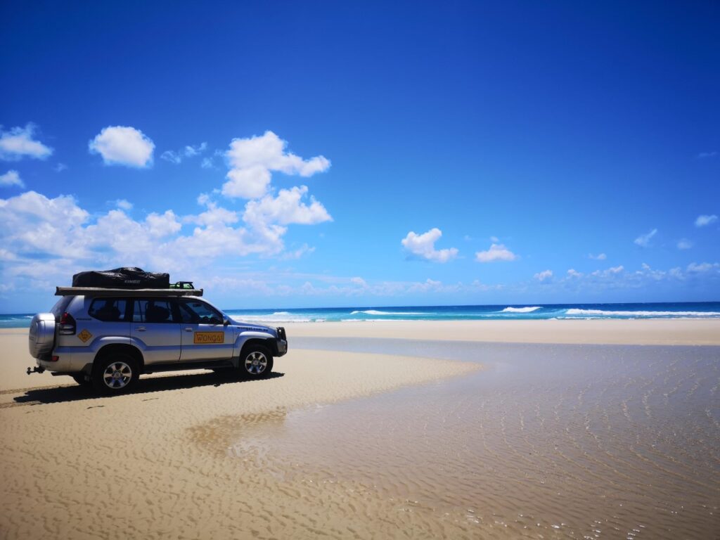 4wd from Wongai on Moreton Island Beach