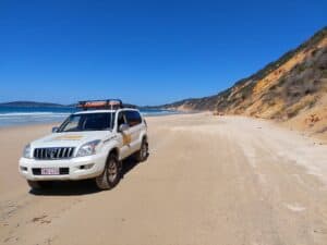Toyota Prado on the Beach