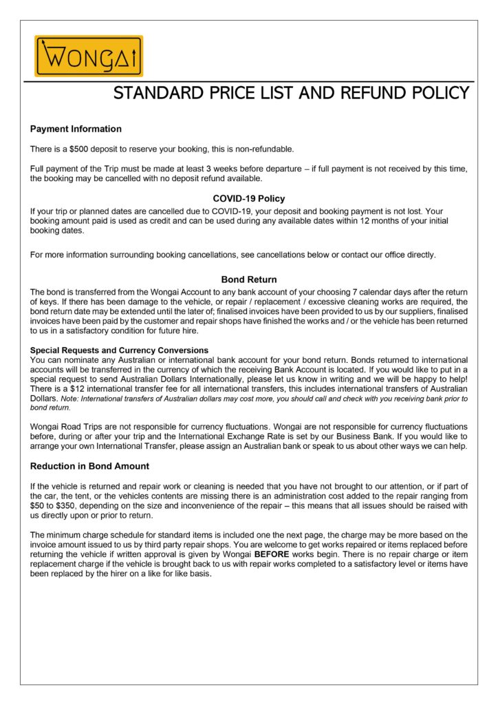 rental contract