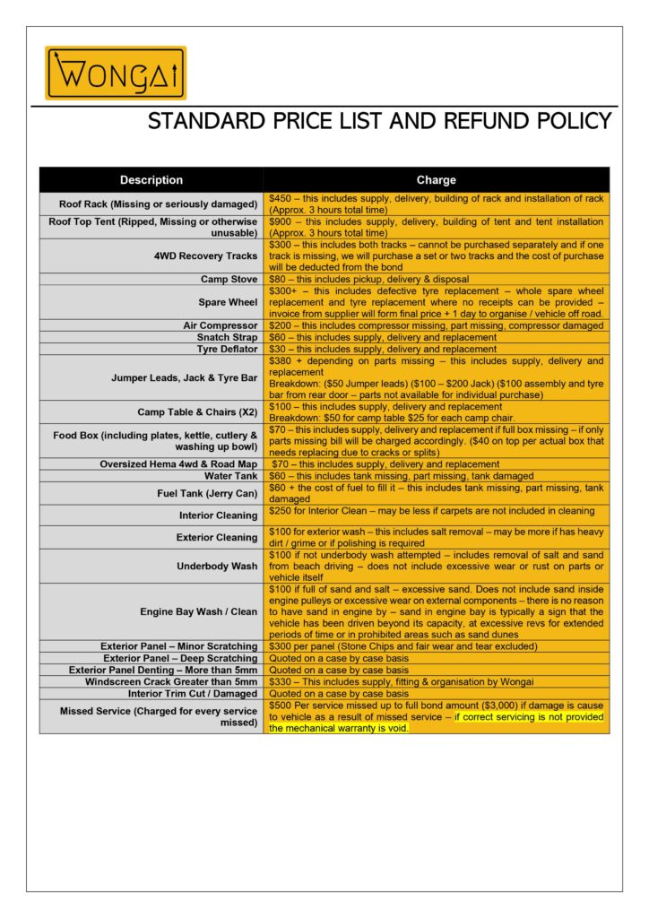 rental contract